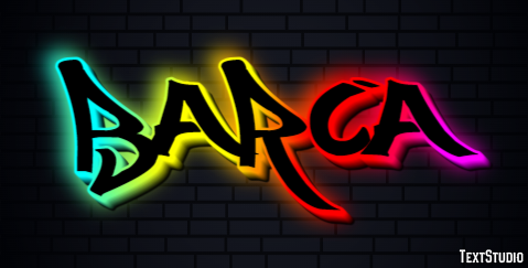 Barca Texteffekt