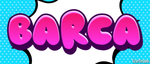 Barca Texteffekt
