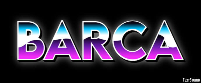 Barca Efeito de texto