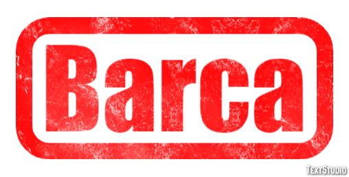 Barca Texteffekt