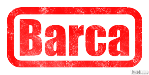 Barca Efecto de Texto