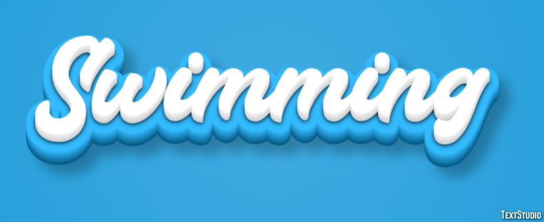 Swimming Text Effect