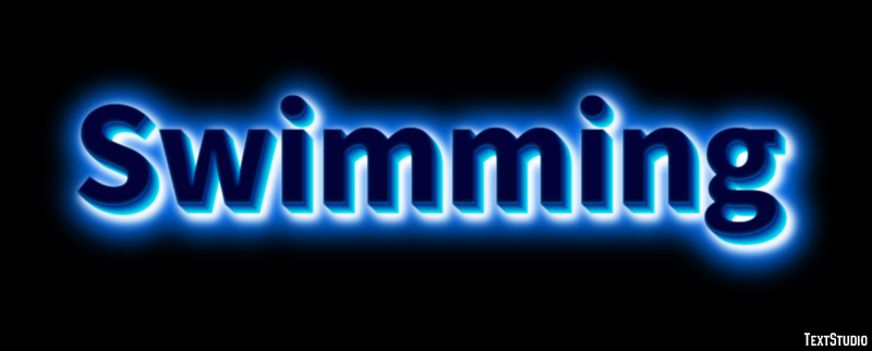 Swimming Text Effect