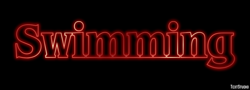 Swimming Text Effect