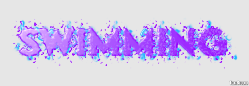 Swimming Text Effect
