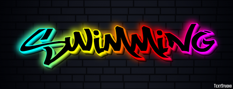 Swimming Text effect