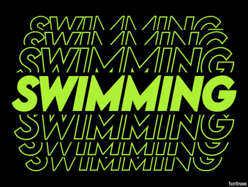 Swimming Text Effect