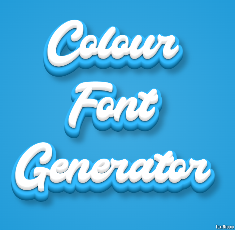 Colour Font Generator Text effect