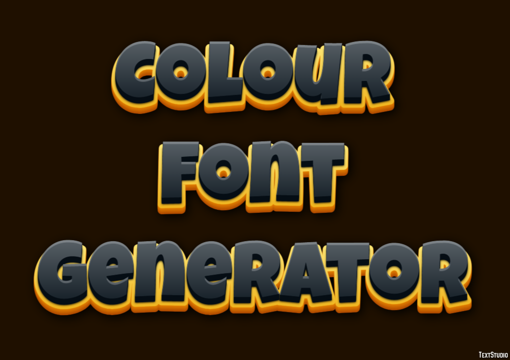 Colour Font Generator Text effect