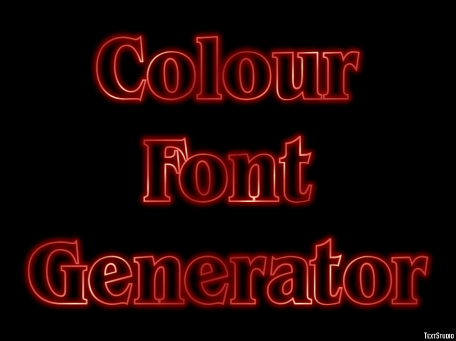 Colour Font Generator Text effect
