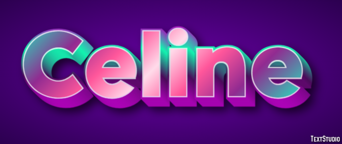 Celine Text Effect
