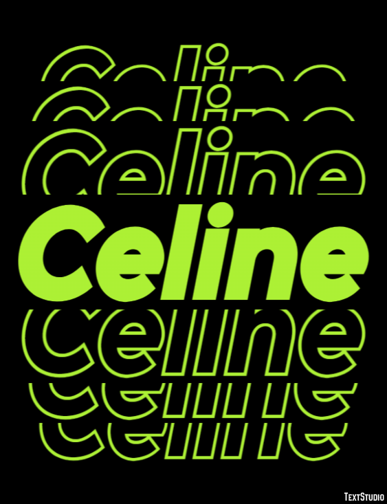 Celine Texteffekt
