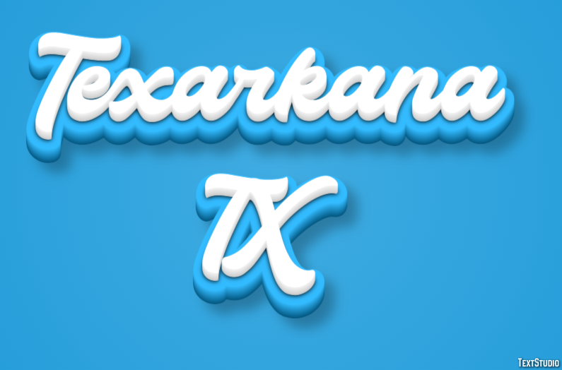 Texarkana TX Effetto testo