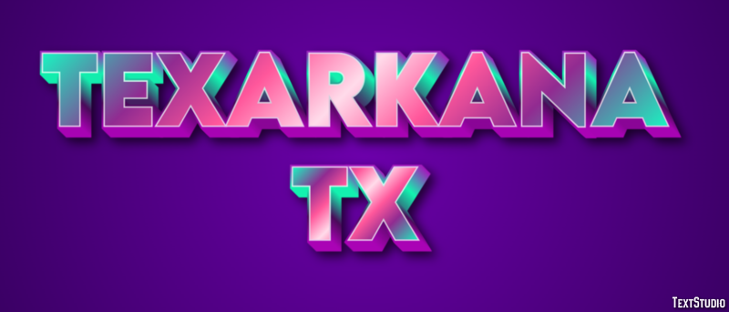 Texarkana TX Efekt tekstowy