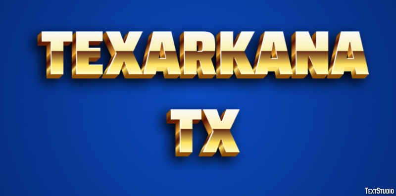 Texarkana TX Efekt tekstowy