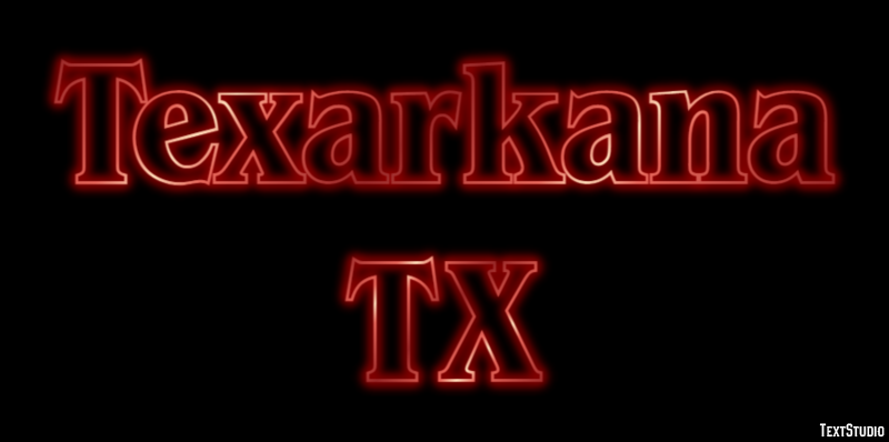 Texarkana TX Effetto testo