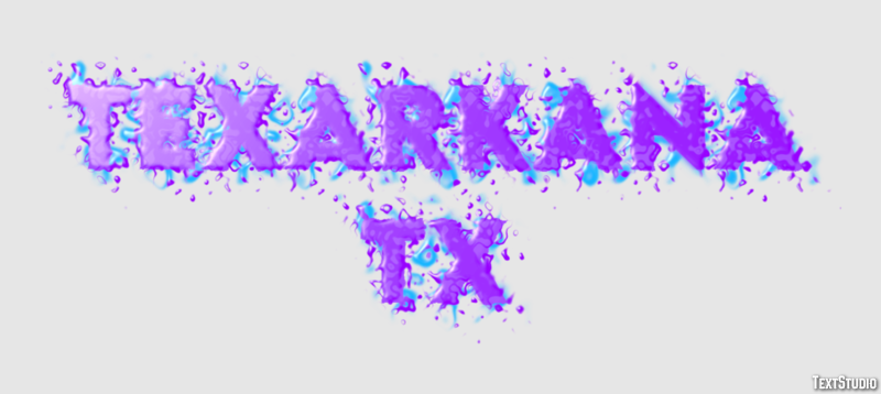 Texarkana TX Efecto de Texto