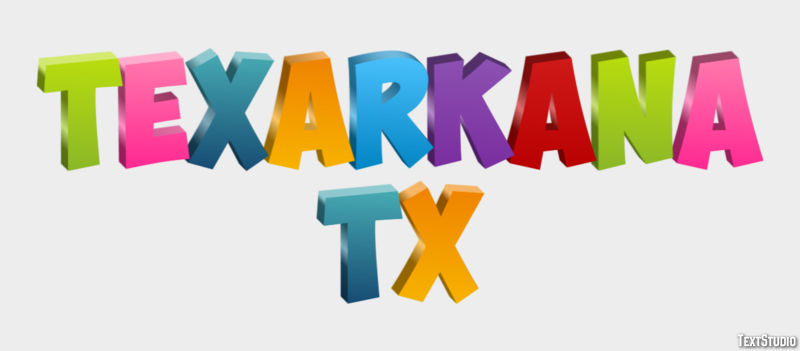 Texarkana TX Effetto testo