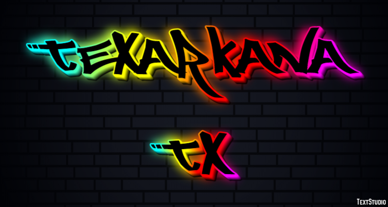 Texarkana TX Effetto testo