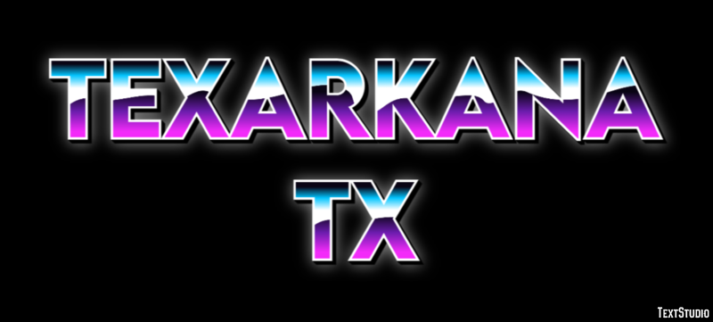 Texarkana TX Tekst Effect