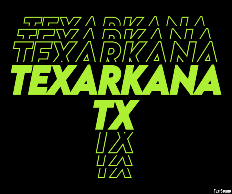 Texarkana TX Tekst Effect