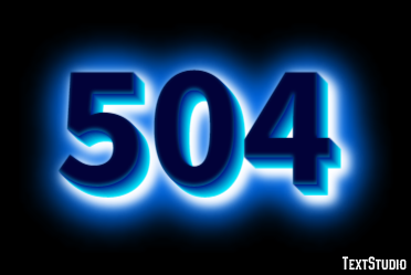 504 Text Effect