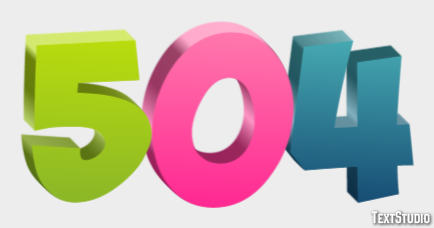 504 Text Effect