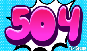 504 Text Effect