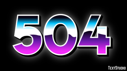 504 Text Effect