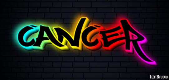 Cancer Text effect