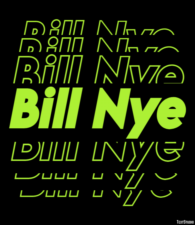 Bill Nye Efecto de Texto