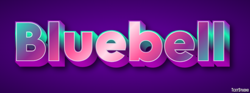 Bluebell Efekt tekstowy