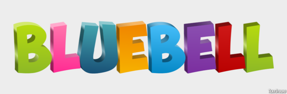 Bluebell Texteffekt