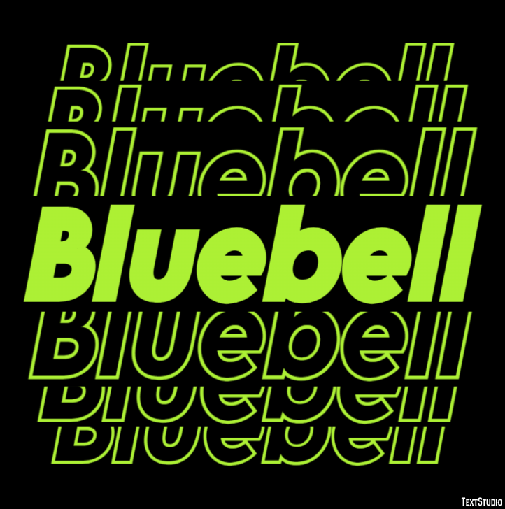 Bluebell Text Effect