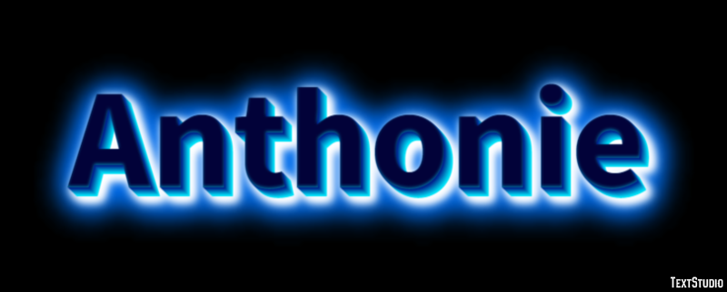 Anthonie Text effect