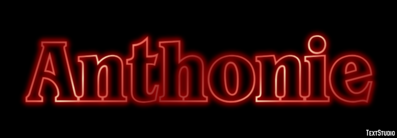 Anthonie Text effect