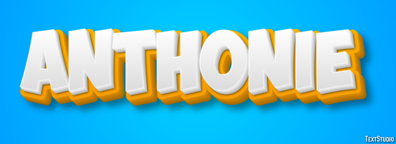Anthonie Text effect
