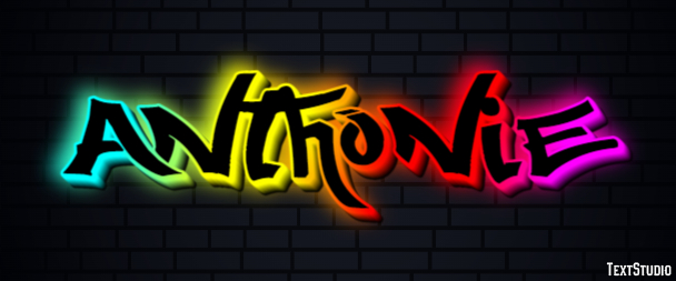 Anthonie Text effect