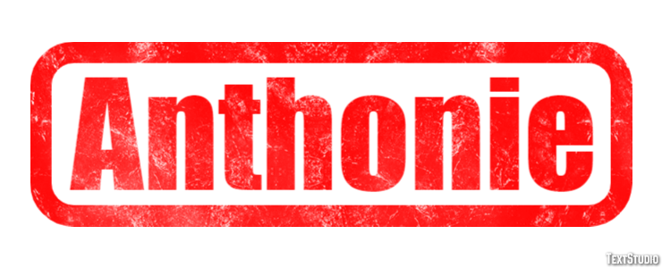 Anthonie Text effect