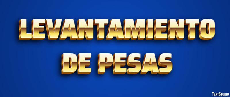 Levantamiento de pesas Tekst Effect