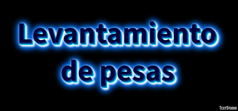 Levantamiento de pesas Efecto de texto