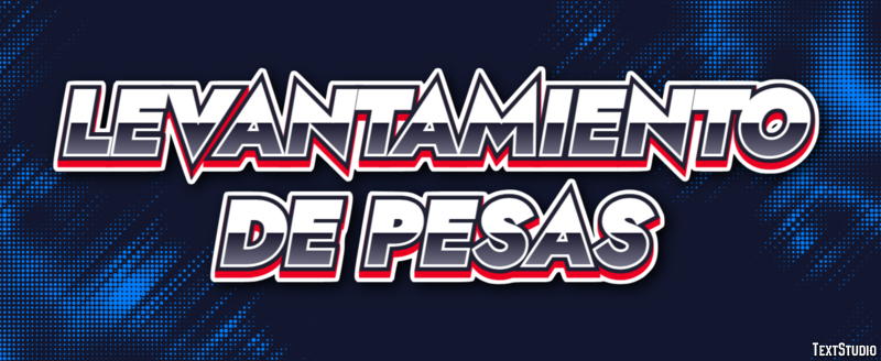 Levantamiento de pesas Efecto de Texto