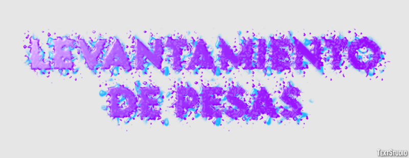 Levantamiento de pesas Efecto de Texto