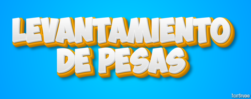 Levantamiento de pesas Effet de Texte
