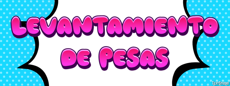 Levantamiento de pesas Efecto de texto