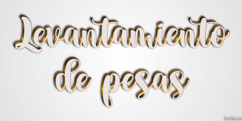 Levantamiento de pesas Tekst Effect