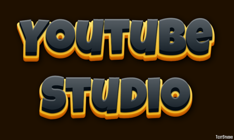 Youtube Studio Text effect