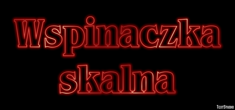 Wspinaczka skalna Efekt tekstowy