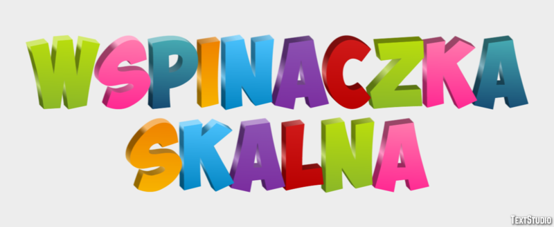 Wspinaczka skalna Efekt tekstowy