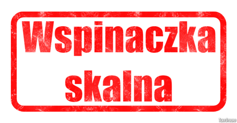 Wspinaczka skalna Efekt tekstowy
